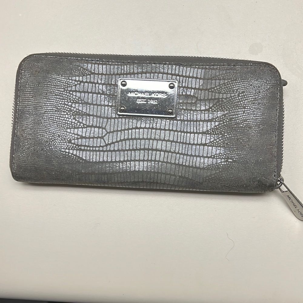Michael Kors leather snakeskin wallet